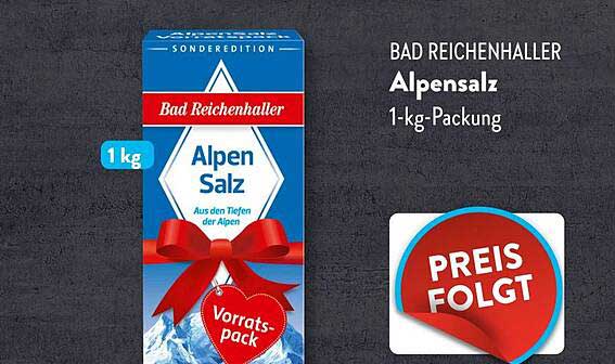Bad Reichenhaller Alpensalz 1-kg-Packung