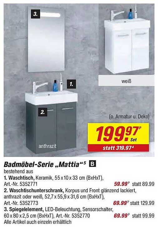 Badmöbel-Serie „Mattia“ 5