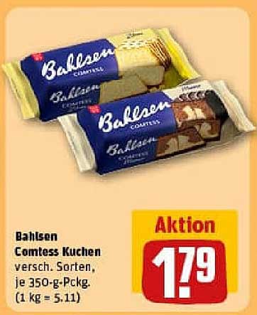 Bahlsen Comtess Kuchen 350-g-Packung, verschiedene Sorten