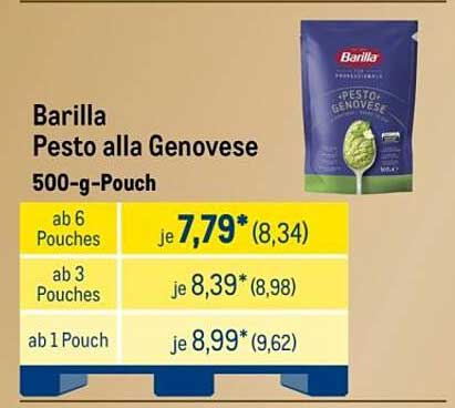 Barilla Pesto alla Genovese 500-g-Pouch