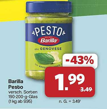 Barilla Pesto verschiedene Sorten 190-200-g-Glas