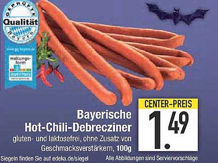 Bayerische Hot-Chili-Debrecziner, 100g