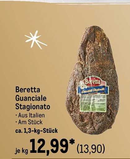 Beretta Guanciale Stagionato