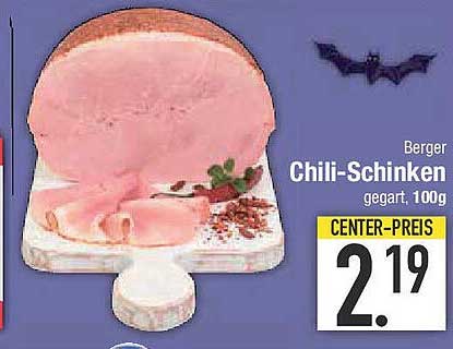 Berger Chili-Schinken, gegart, 100g