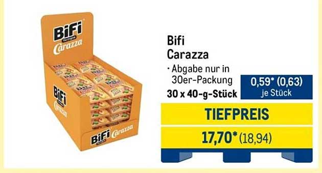 Bifi Carazza - 30er Packung für echte Snack-Liebhaber