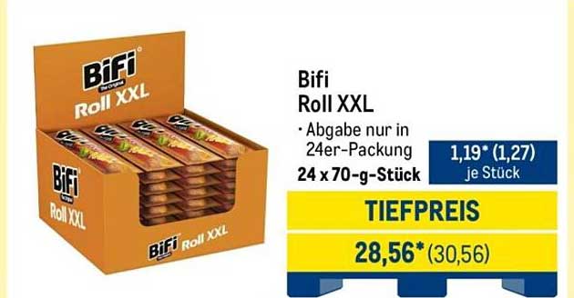Bifi Roll XXL - 24 x 70-g-Stück