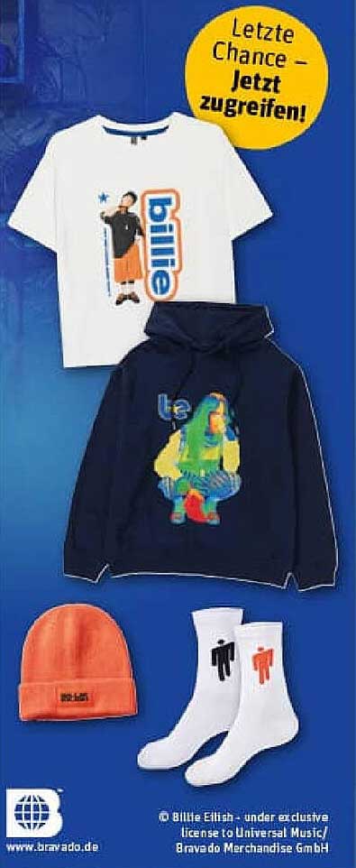 Billie Eilish Merchandise - Letzte Chance – Jetzt zugreifen!
