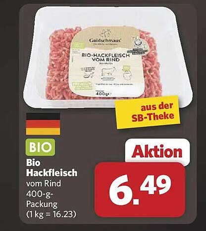 Bio Hackfleisch vom Rind 400-g-Packung