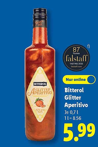 Bitterol Glitter Aperitivo 0,7 L