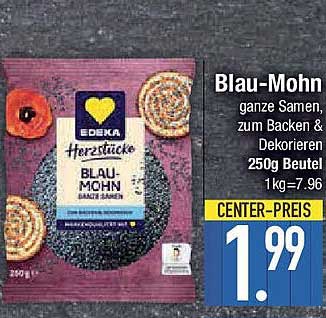 Blau-Mohn – ganze Samen zum Backen & Dekorieren 250g