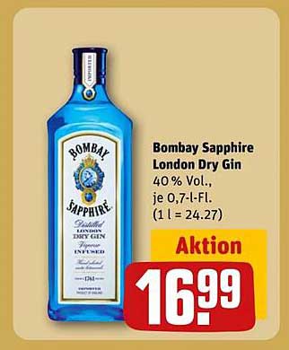 Bombay Sapphire London Dry Gin 0,7 l