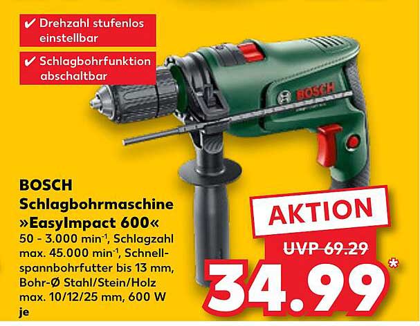 BOSCH Schlagbohrmaschine »EasylImpact 600«