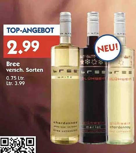 Bree - verschiedene Sorten 0,75 L