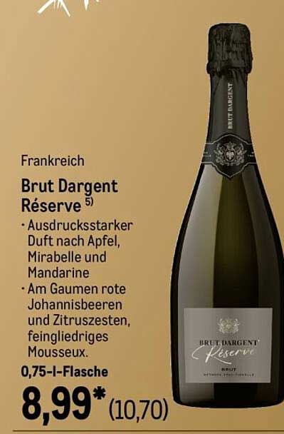 Brut Dargent Réserve 0,75 l-Flasche