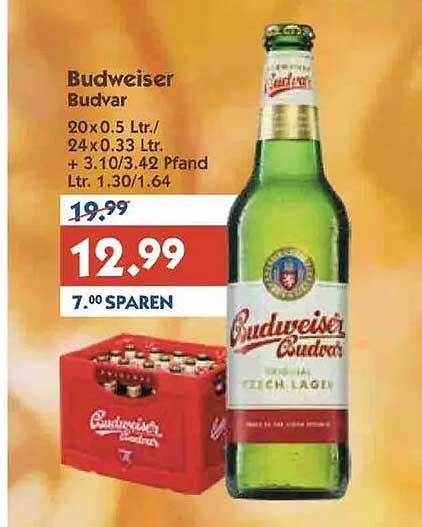 Budweiser Budvar 20x0.5 Ltr.