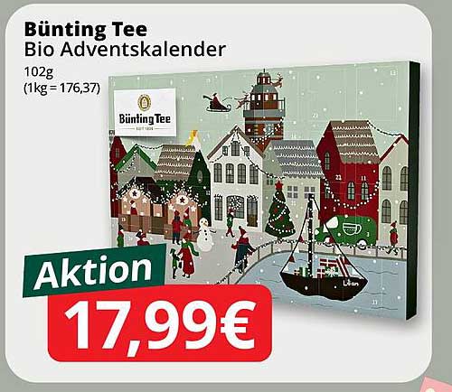 Bünting Tee Bio Adventskalender 102g