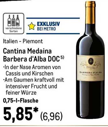 Cantina Medaina Barbera d'Alba DOC - 0,75l