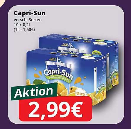 Capri-Sun 10 x 0,2l - Aktion zum Sonderpreis!