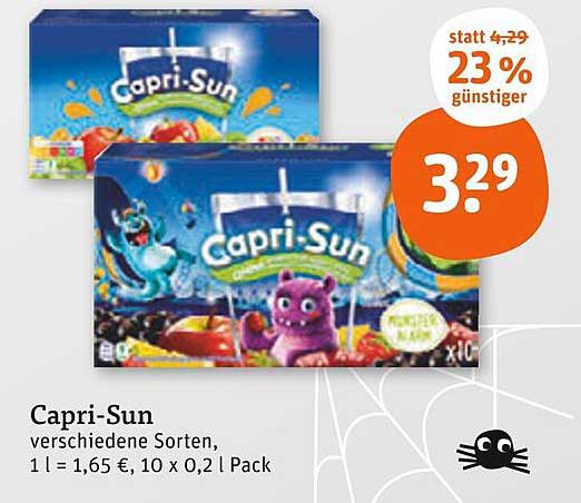 Capri-Sun verschiedene Sorten, 10 x 0,2 l Pack