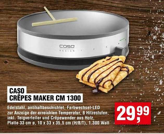 CASO CRÊPES MAKER CM 1300