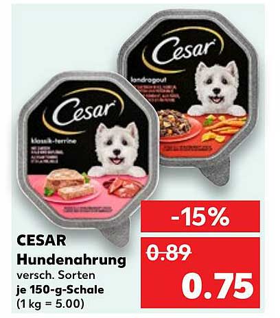 CESAR Hundenahrung - versch. Sorten