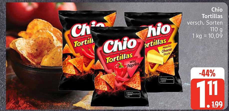 Chio Tortillas verschieden Sorten 110 g