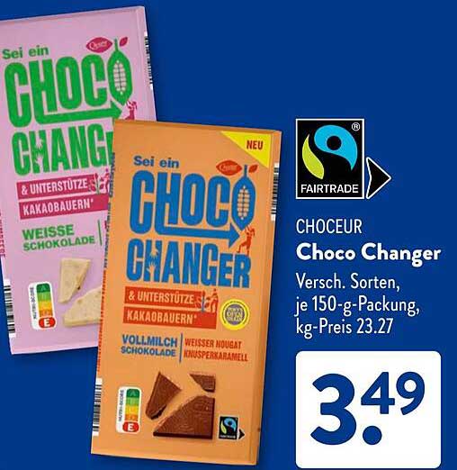 CHOCEUR Choco Changer - Verschiedene Sorten