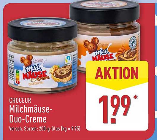 CHOCEUR Milchmäuse-Duo-Creme