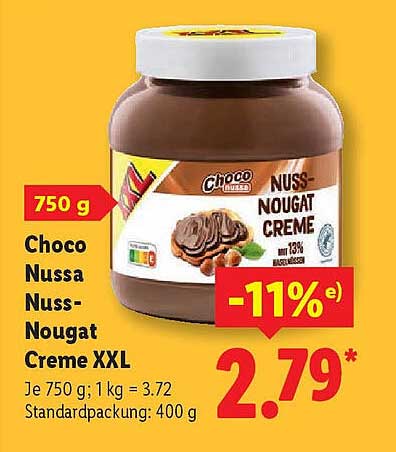 Choco Nussa Nuss-Nougat Creme XXL