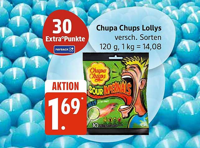 Chupa Chups Lollys - Sour Imperials 120 g