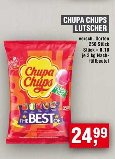 CHUPA CHUPS Lutschers - verschiedene Sorten