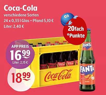 Coca-Cola 24 x 0,33 l - verschiedene Sorten