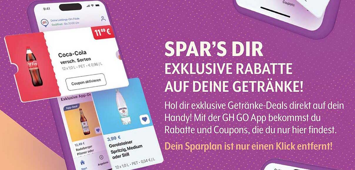 Coca-Cola - verschiedene Sorten, 12x1 L PET für 4,49 €