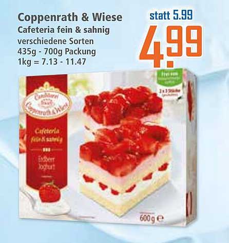 Coppenrath & Wiese Cafeteria fein & sahnig verschiedene Sorten 600g