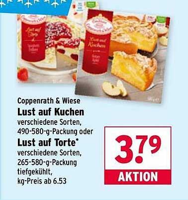 Coppenrath & Wiese Lust auf Kuchen – verschiedene Sorten