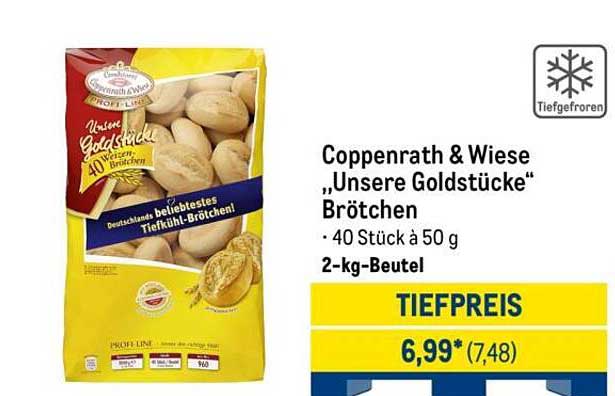 Coppenrath & Wiese „Unsere Goldstücke“ Brötchen - 40 Stück à 50 g