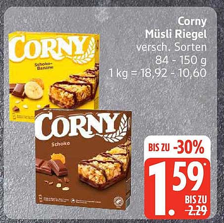 Corny Müsliriegel - versch. Sorten