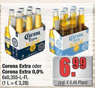 Corona Extra oder Corona Extra 0,0% 6x0,355-L-Fl.