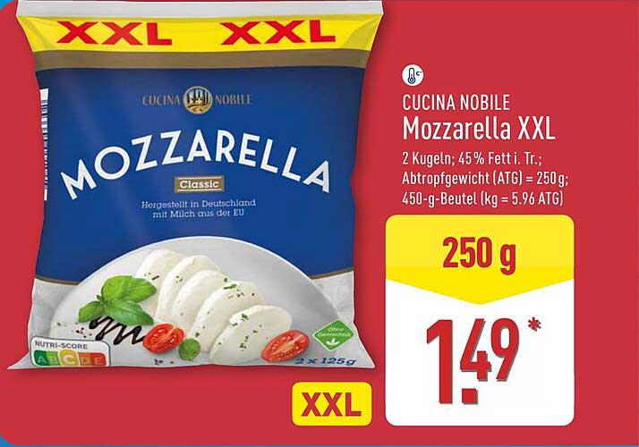 CUCINA NOBILE Mozzarella XXL 250 g