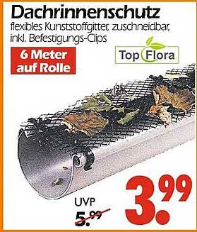 Dachrinnenschutz 6 Meter auf Rolle von Top Flora