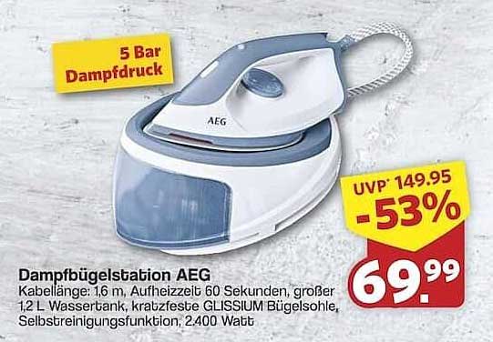 Dampfbügelstation AEG