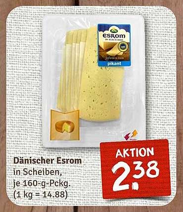 Dänischer Esrom in Scheiben, je 160-g-Pckg.