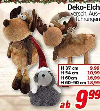 Deko-Elch in verschiedenen Ausführungen