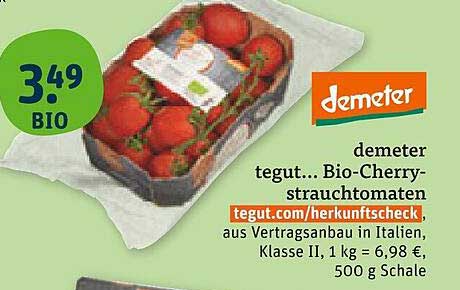 demeter tegut... Bio-Cherry-strauchtomaten