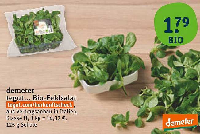 demeter tegut... Bio-Feldsalat 125 g