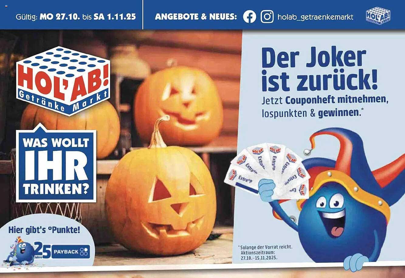 Der Joker ist zurück! Jetzt Couponheft mitnehmen, lospunkten & gewinnen.