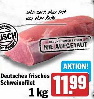 Deutsches frisches Schweinefilet 1 kg