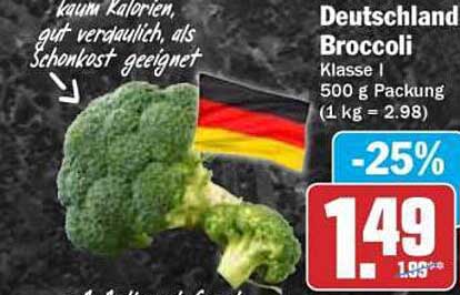 Deutschland Broccoli 500 g Packung