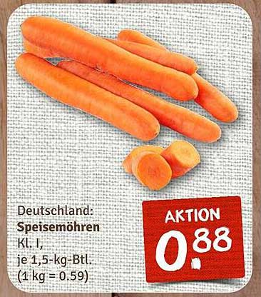 Deutschland: Speisemöhren Kl. I - Aktion