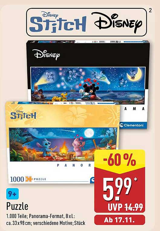 Disney Stitch Puzzle 1000 Teile